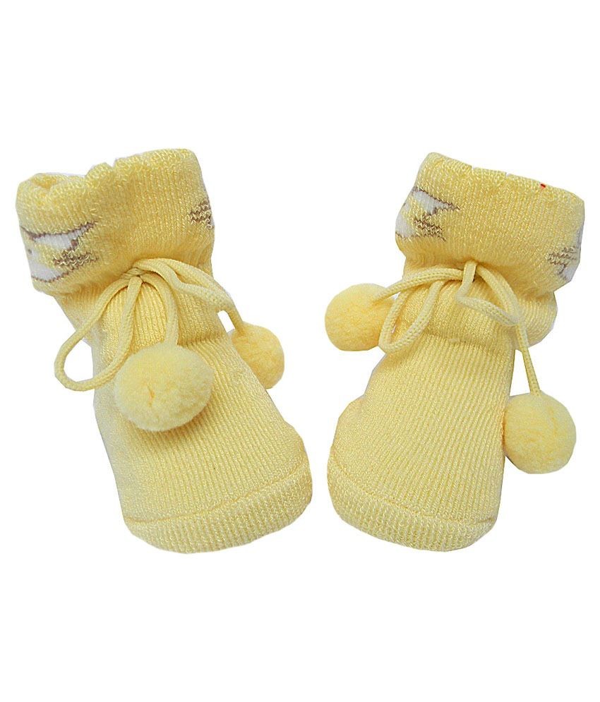 Swaraj Yellow Cotton Baby Socks - Buy Swaraj Yellow Cotton Baby Socks ...