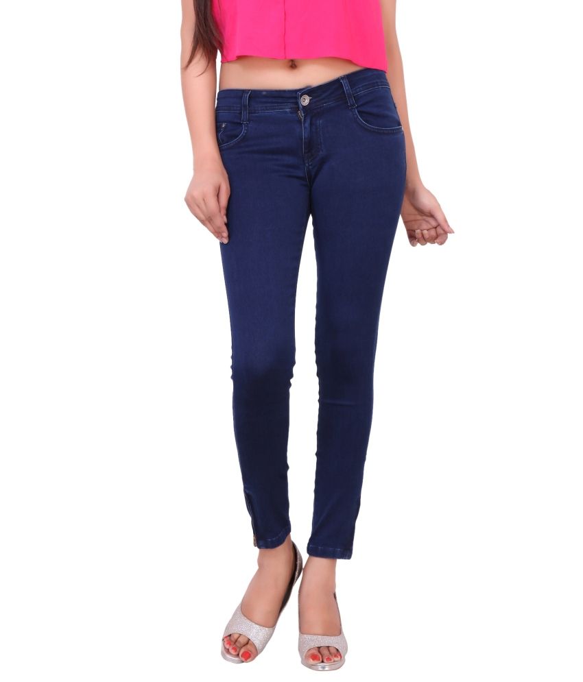 Airways Blue Denim Lycra Jeans - Buy Airways Blue Denim Lycra Jeans ...