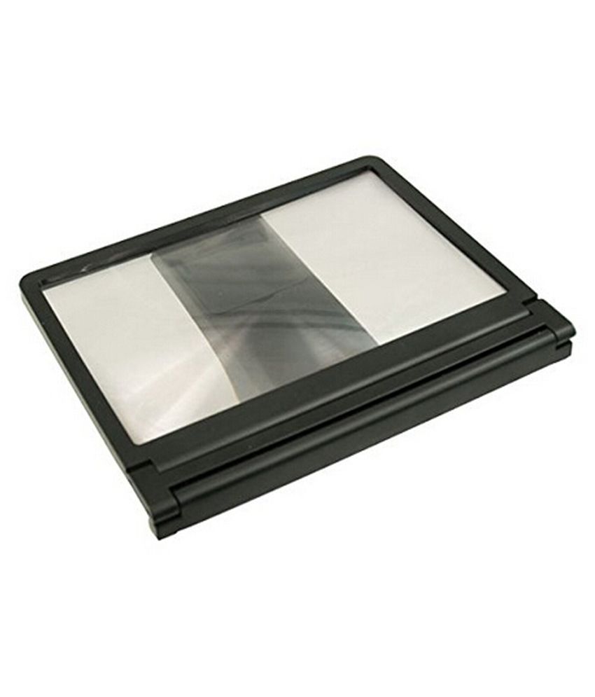 Lelothings 3d Glass Screen Enlarger For Mobiles And Tablets Black