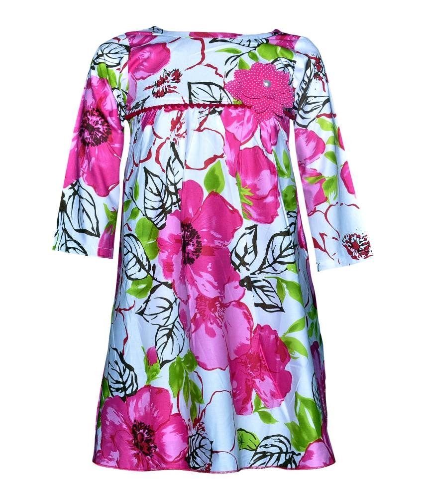 white cotton frock design