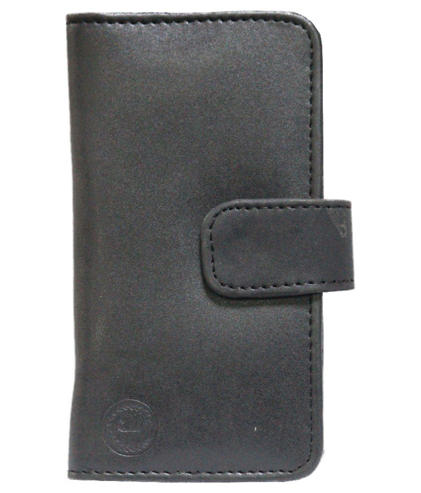 Jo Jo Wallet Case For Micromax A34 - Black - Flip Covers Online at Low ...