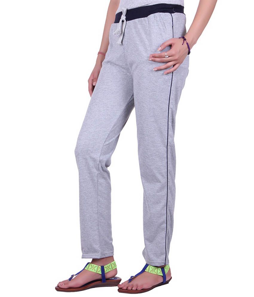 grey track pants womens