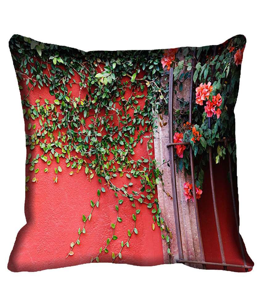     			MeSleep Red Satin Cushion Cover