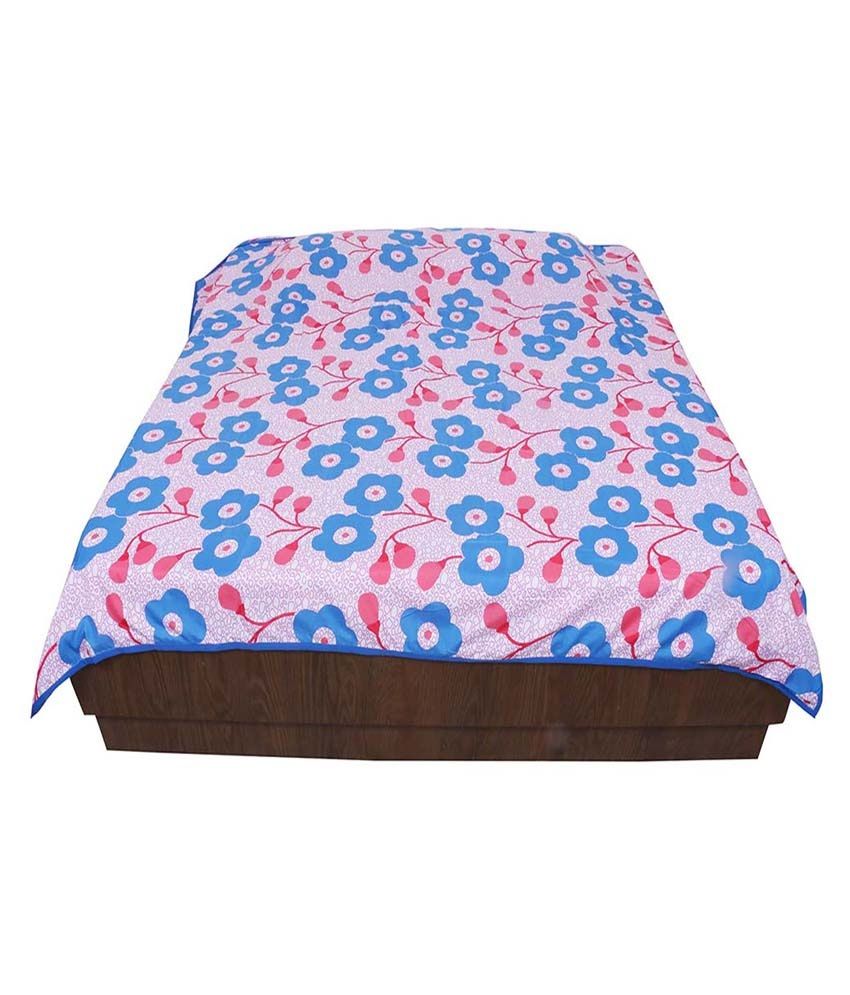 IndiWeaves Blue Polyester Double Blanket Buy IndiWeaves Blue
