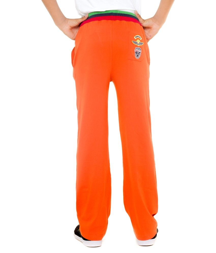 bb track pants orange