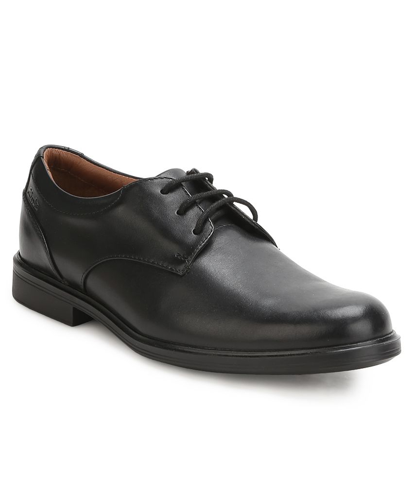Clarks Gabson Walk Black Formal Shoes Price in India- Buy Clarks Gabson ...