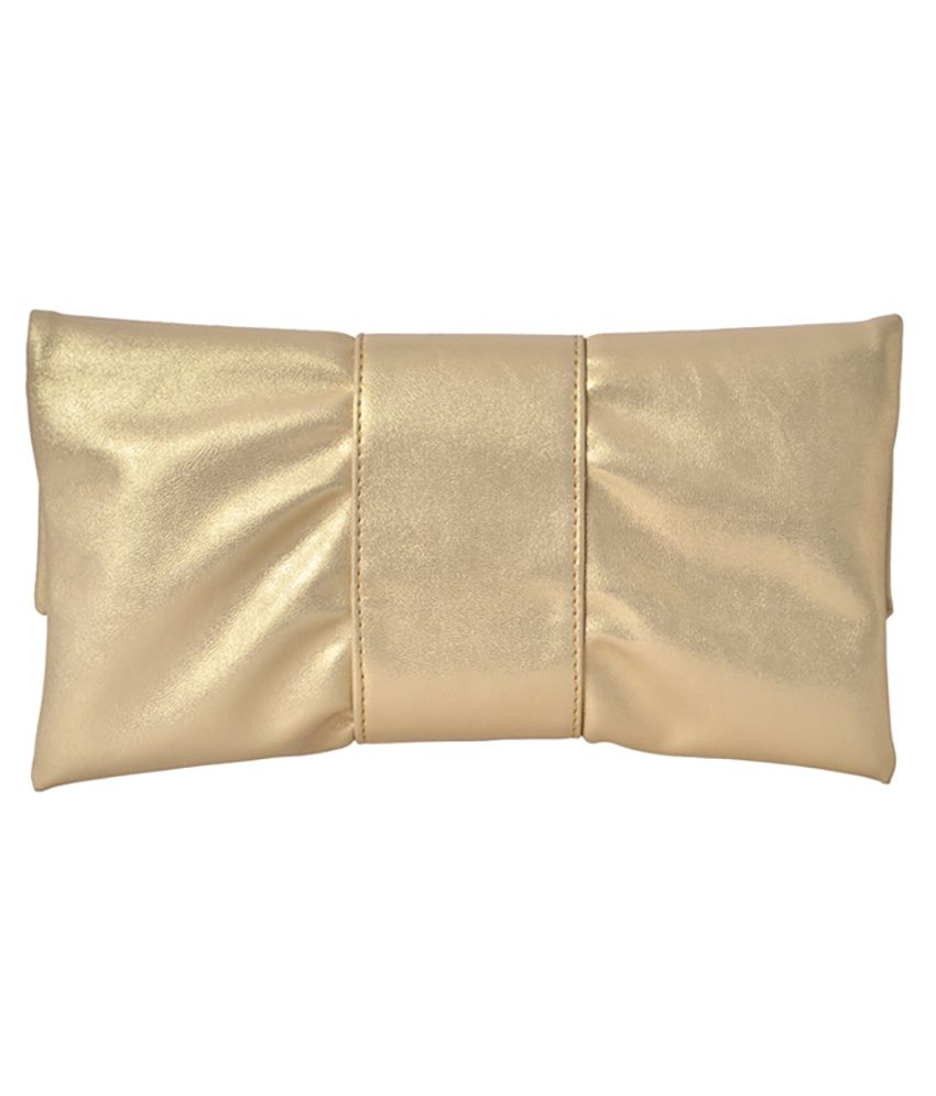 baggit golden clutch