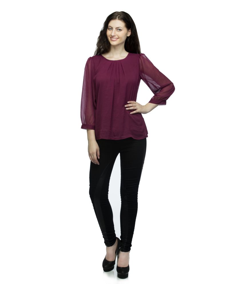 maroon boutique tops