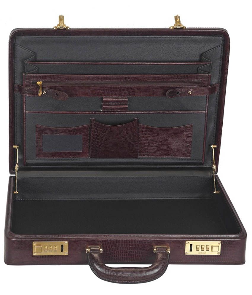 Adamis Maroon Leather Suitcase - Buy Adamis Maroon Leather Suitcase ...