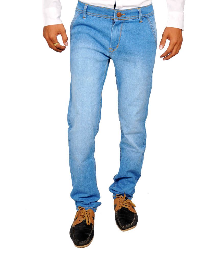 Halfdeal Blue Cotton Jeans - Buy Halfdeal Blue Cotton Jeans Online at ...