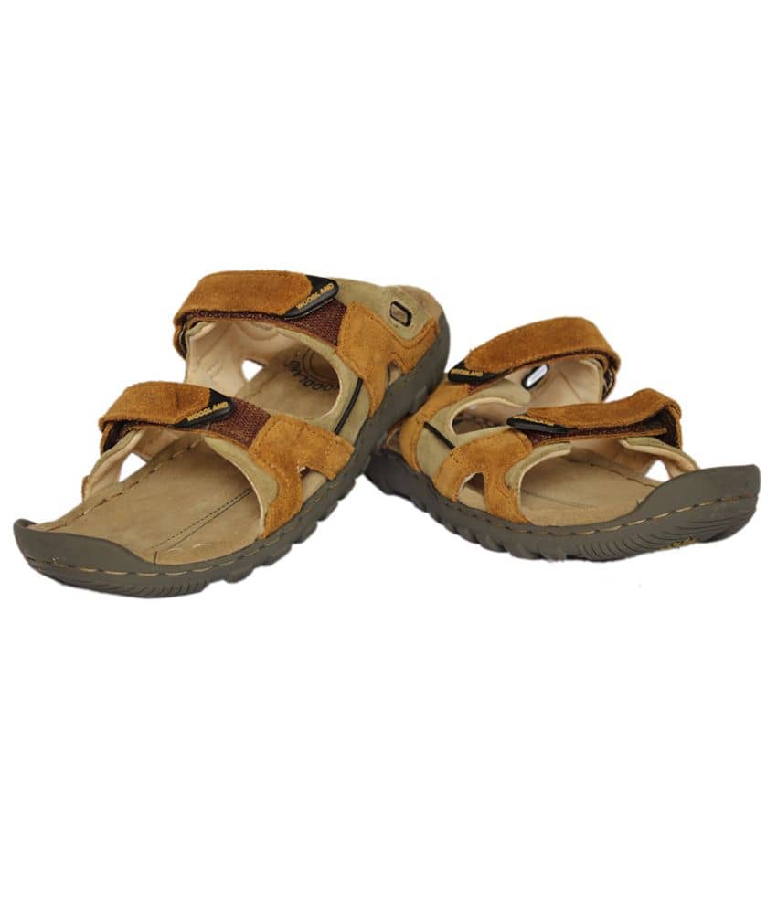 woodland brown floater sandals