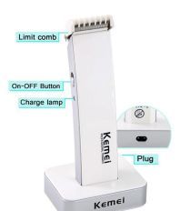 Kemei KM-619 Hair Trimmer Clipper With Dock For Men