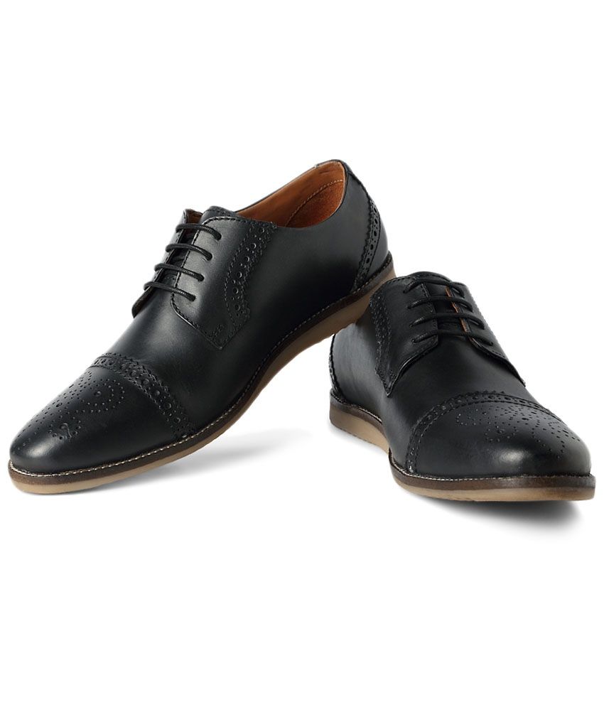 Allen Solly Black Formal Lace Up Shoes Price in India- Buy Allen Solly ...
