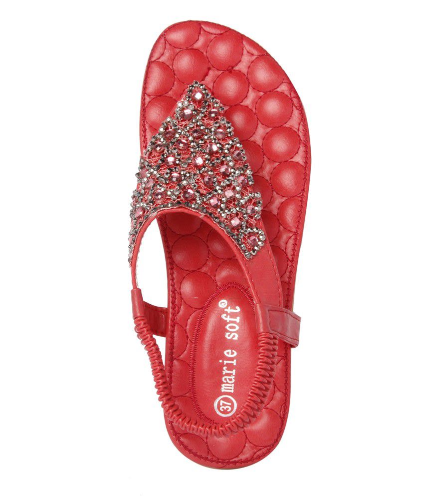 Marie Soft Red Sandals