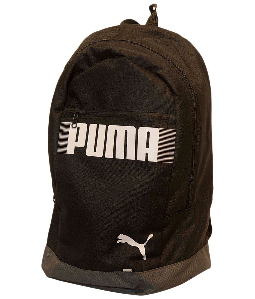 Puma Black & White Pioneer Unisex Backpack - Buy Puma Black & White Pioneer Unisex Backpack 