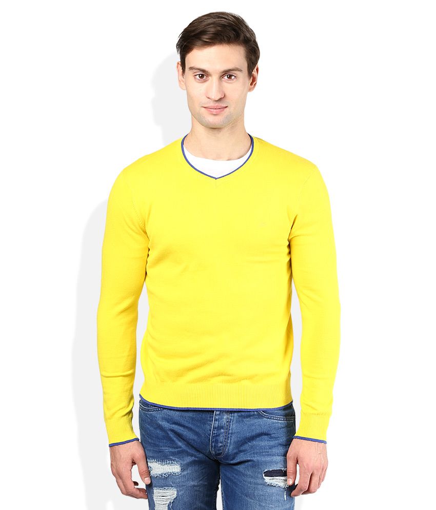 yellow colour sweater