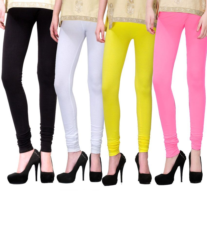 Famaya Cotton Leggings For Girls Set Of 4 - Buy Famaya Cotton Leggings ...