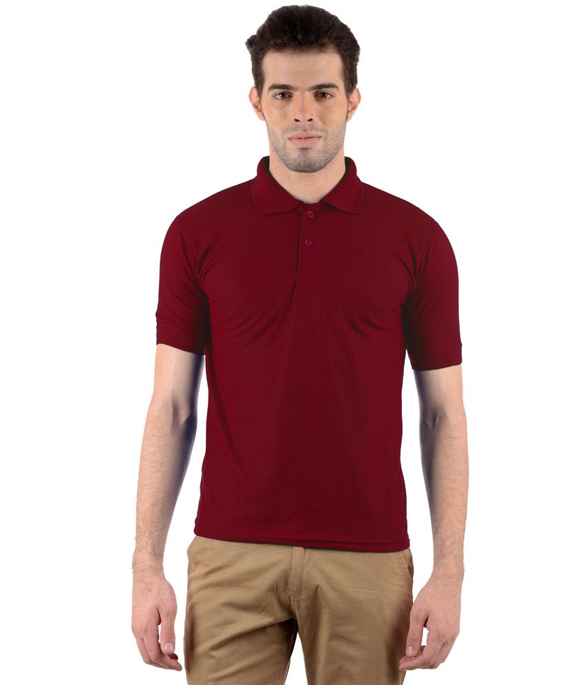 GDivine Golden Yellow, Maroon Men's Polo Tshirts Pack of 2 - Buy ...