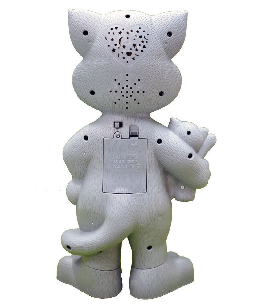 Red Plastic Talking Tom Cat With Baby 