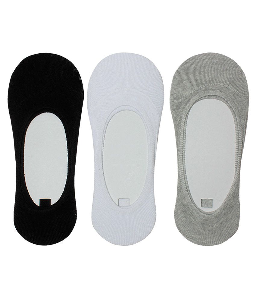 Krazoo Multicolour Cotton Loafer Socks Pack Of 3 Buy Online at Low