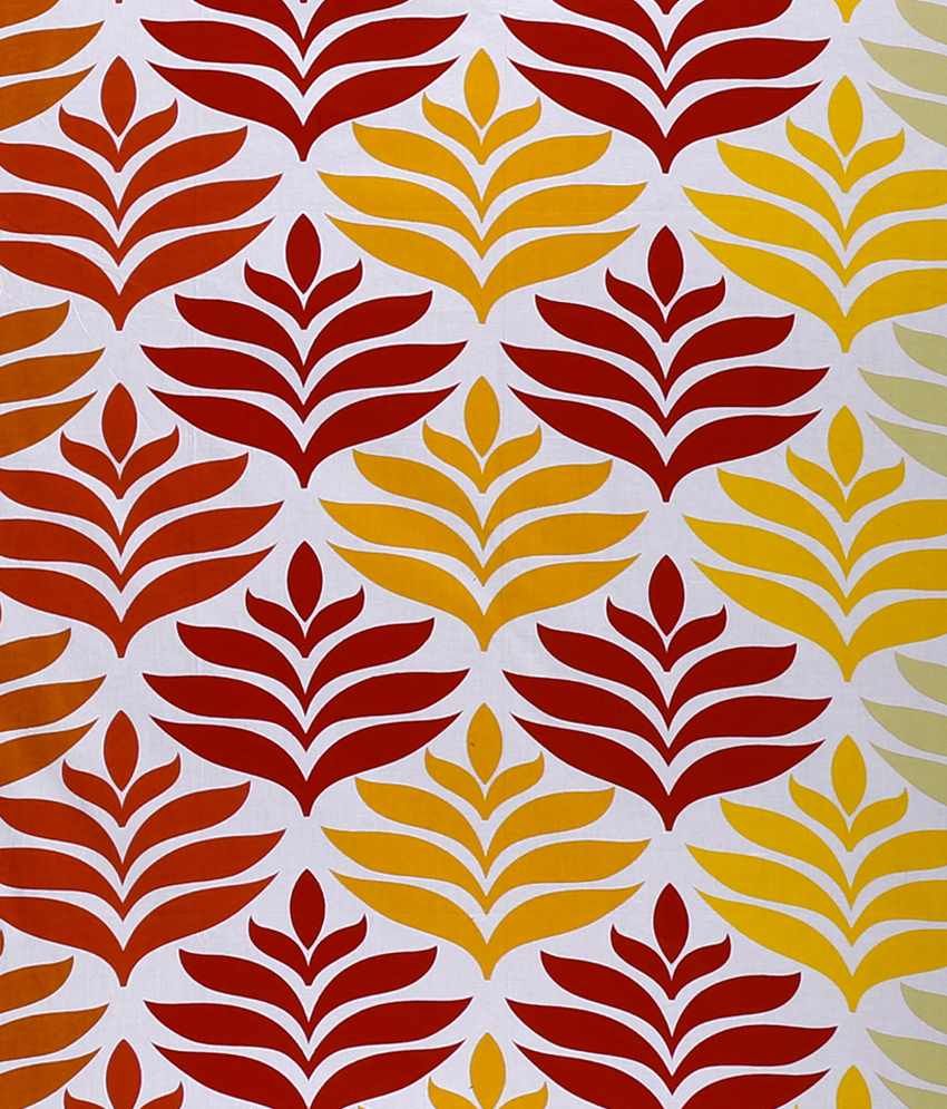 Sej By Nisha Gupta Red Cotton Double Bedsheet With 2 Pillow Cover Buy