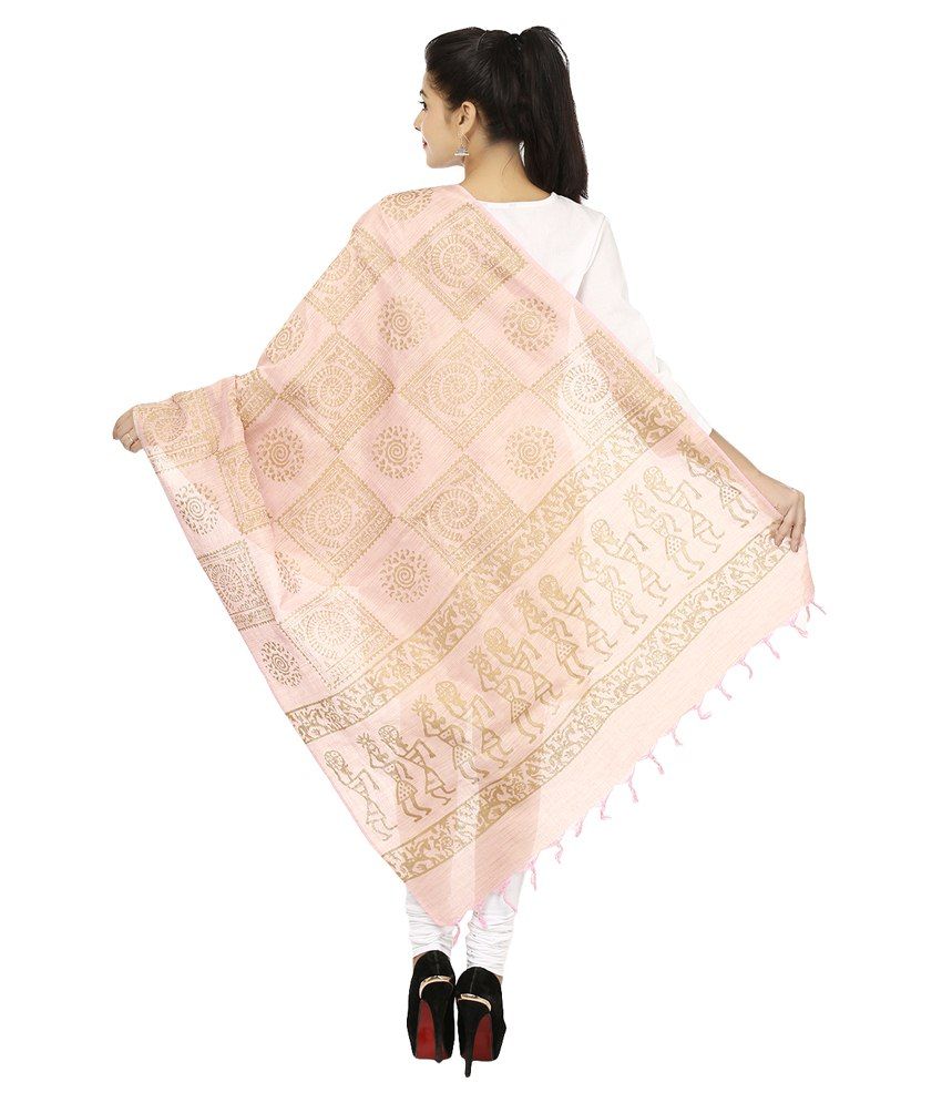 Amiraah PeachPuff Cotton Dupattas Price in India Buy Amiraah PeachPuff Cotton Dupattas Online