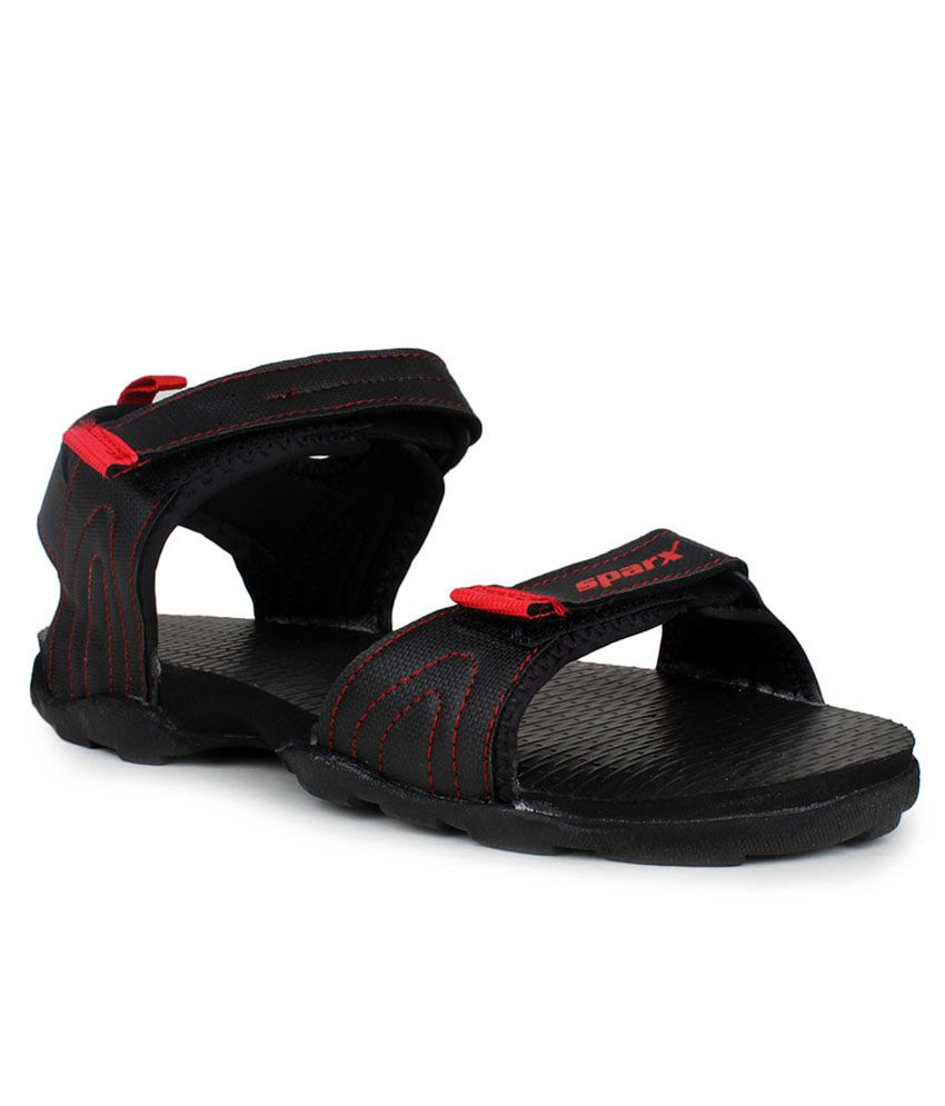 Sparx Black Floater Sandals - Buy Sparx Black Floater Sandals Online at ...
