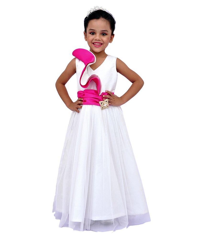frill neck gown