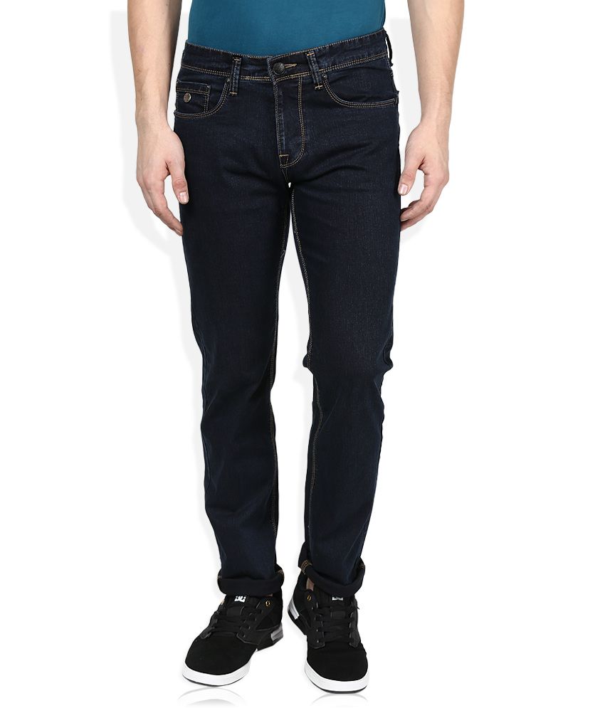 men's dark blue jeans slim fit