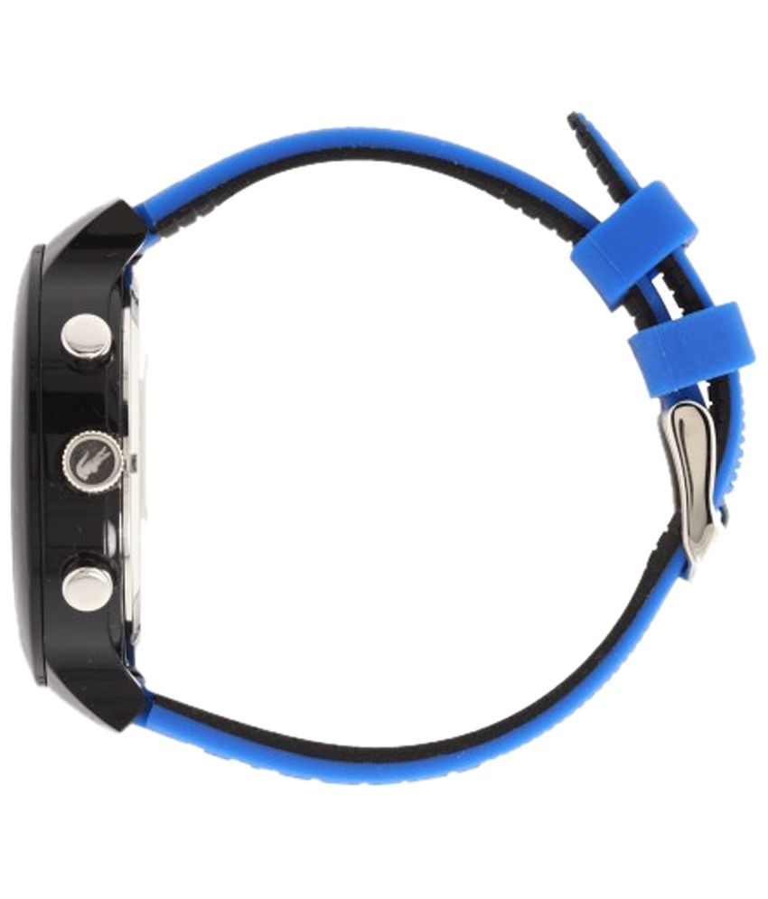 lacoste black and blue watch
