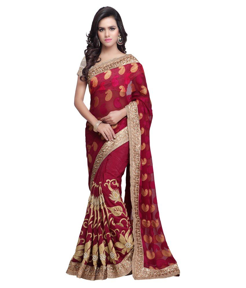 Saree Mall Multicoloured Georgette Saree Buy Saree Mall Multicoloured