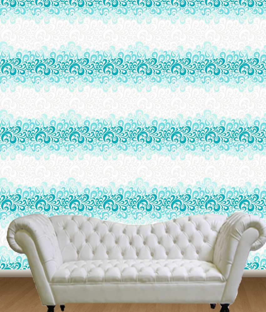 Picturefull Blue  White Wallpaper Buy Picturefull Blue  White Wallpaper  at Best Price in India on Snapdeal