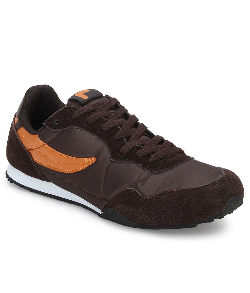 fila running shoes brown