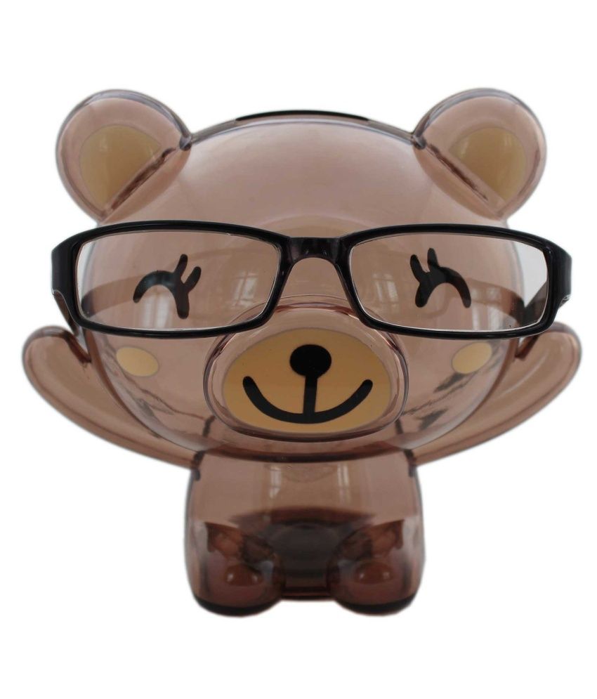 stuffed bear with glasses