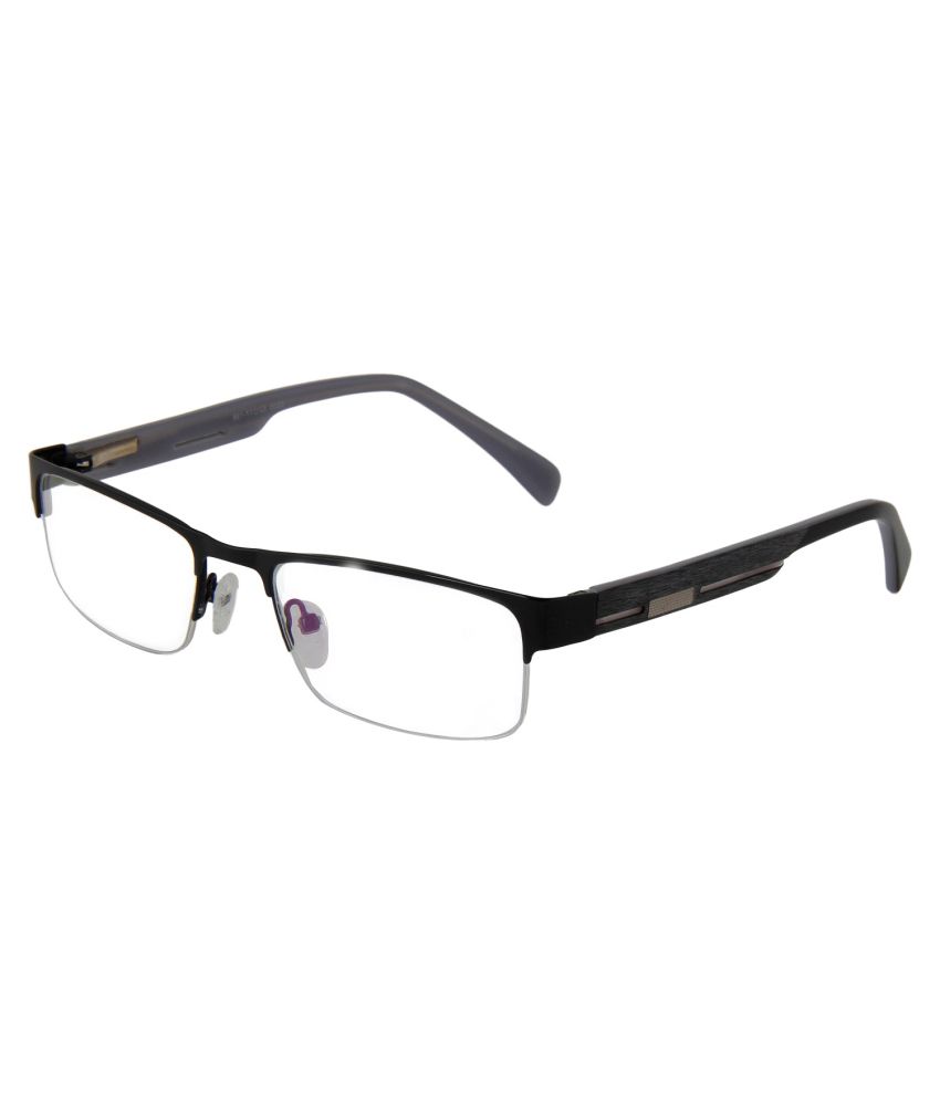 Zyaden Black Half Rim Rectangle Men Frame Eyeglasses - Buy Zyaden Black ...