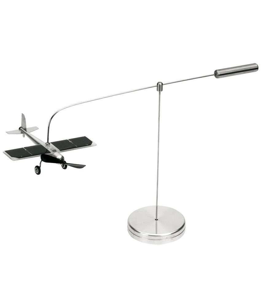 Inpro Solar Artifacts Glossy Stainless Steel Revolving Aeroplane On