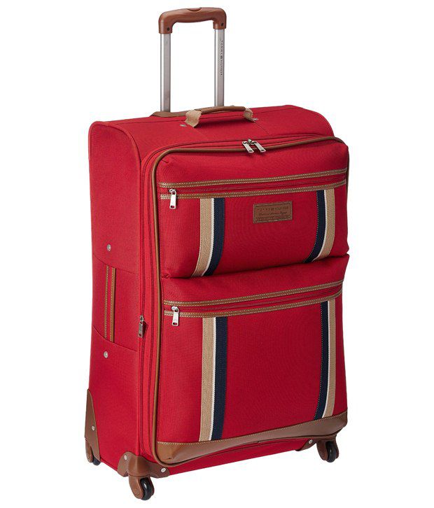 Tommy Hilfiger Red Polyester Soft Sided Suitcase - Buy Tommy Hilfiger