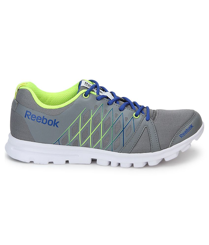 reebok gray sports shoes