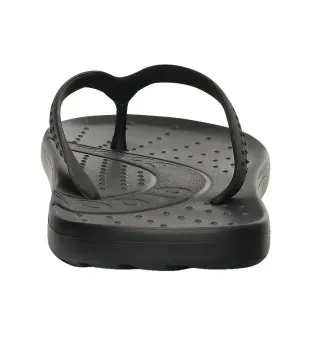 crocs chawaii black flip flops