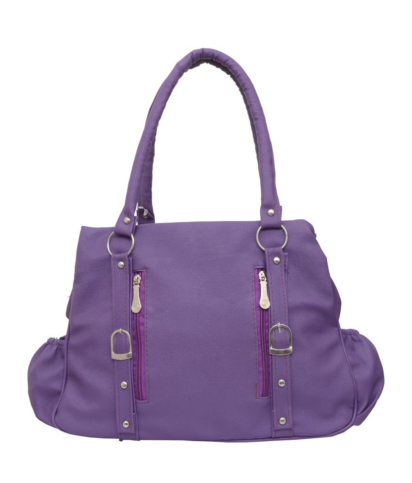 Kreative Bags Purple Faux Leather Shoulder Bag - Buy Kreative Bags ...