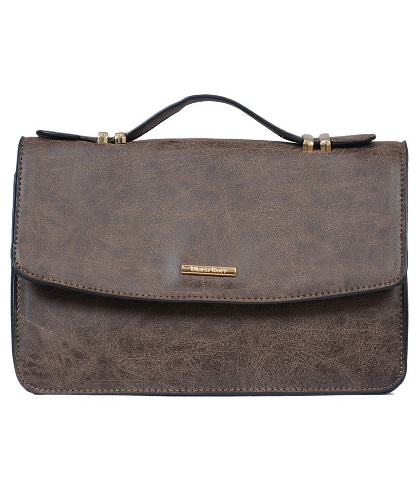 Diana Korr Brown P.U. Sling Bag Buy Diana Korr Brown P.U. Sling Bag