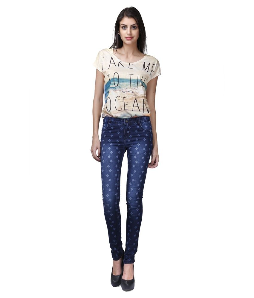 Ganga Blue Denim Jeans - Buy Ganga Blue Denim Jeans Online at Best ...