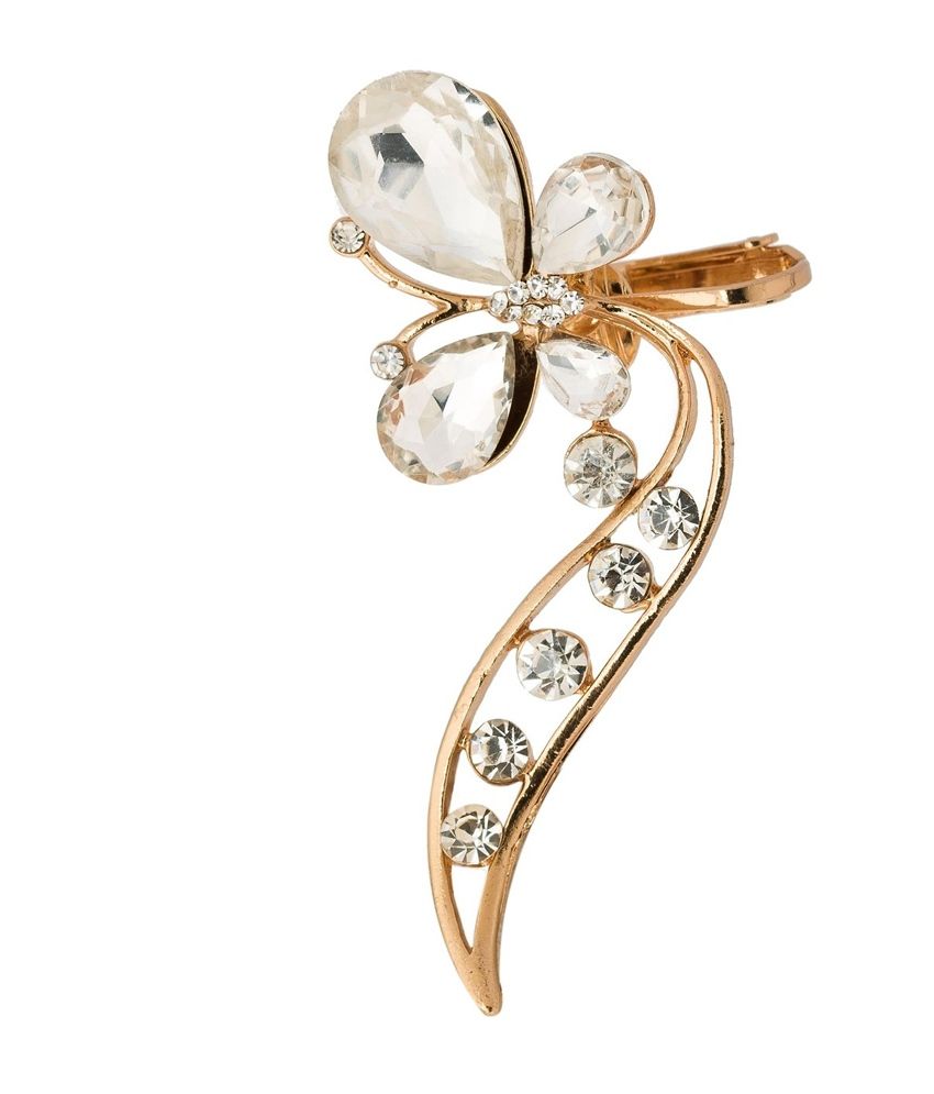 SPM Gold Ear Cuffs Design CZ Stone Earring Buy SPM Gold Ear Cuffs Design CZ Stone Earring