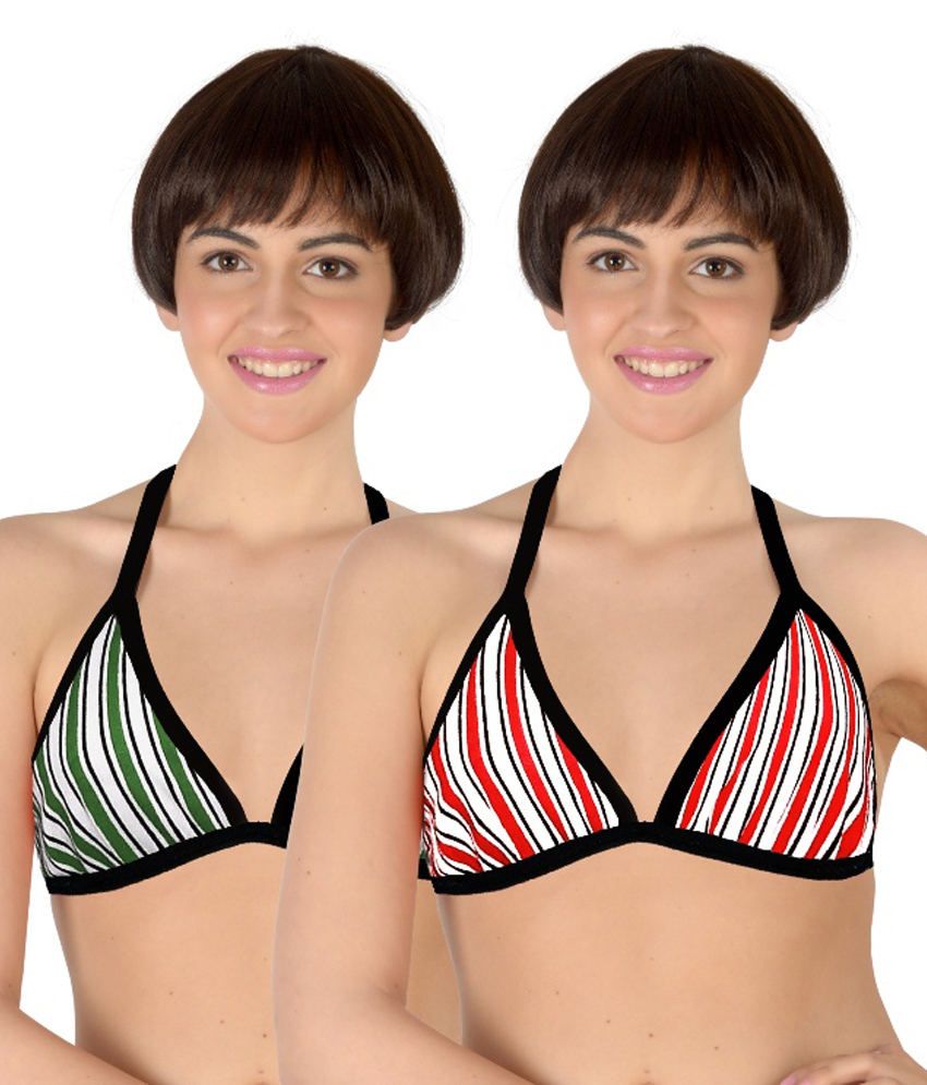     			Selfcare Pack of 2 Cotton Women's T-Shirt Bra ( Multi Color )