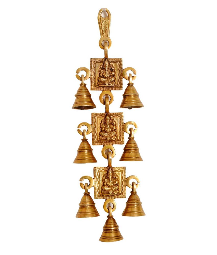Arts Impex Glossy Handcrafted Brass Wind Chime Arts Impex Glossy Handcrafted Brass Wind Chime