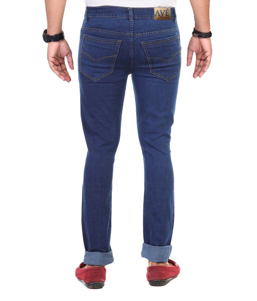 blue regular fit jeans