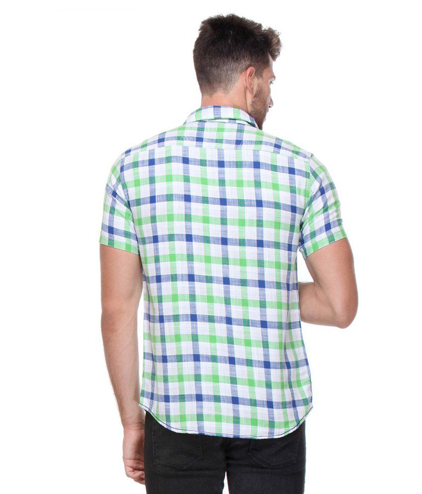 Twills Green Casual Shirt - Buy Twills Green Casual Shirt Online at ...