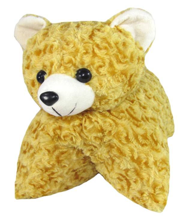     			Tickles Convertible Bear Cushion Pillow Soft Stuffed Plush Toy For Kids Birthday Gifts Home Decoration (Color: Brown)
