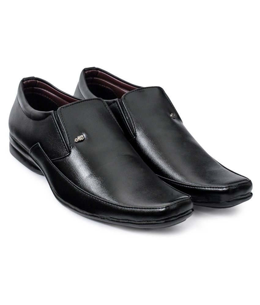 Footrest Black Formal Shoes Price in India- Buy Footrest Black Formal Shoes  Online at Snapdeal