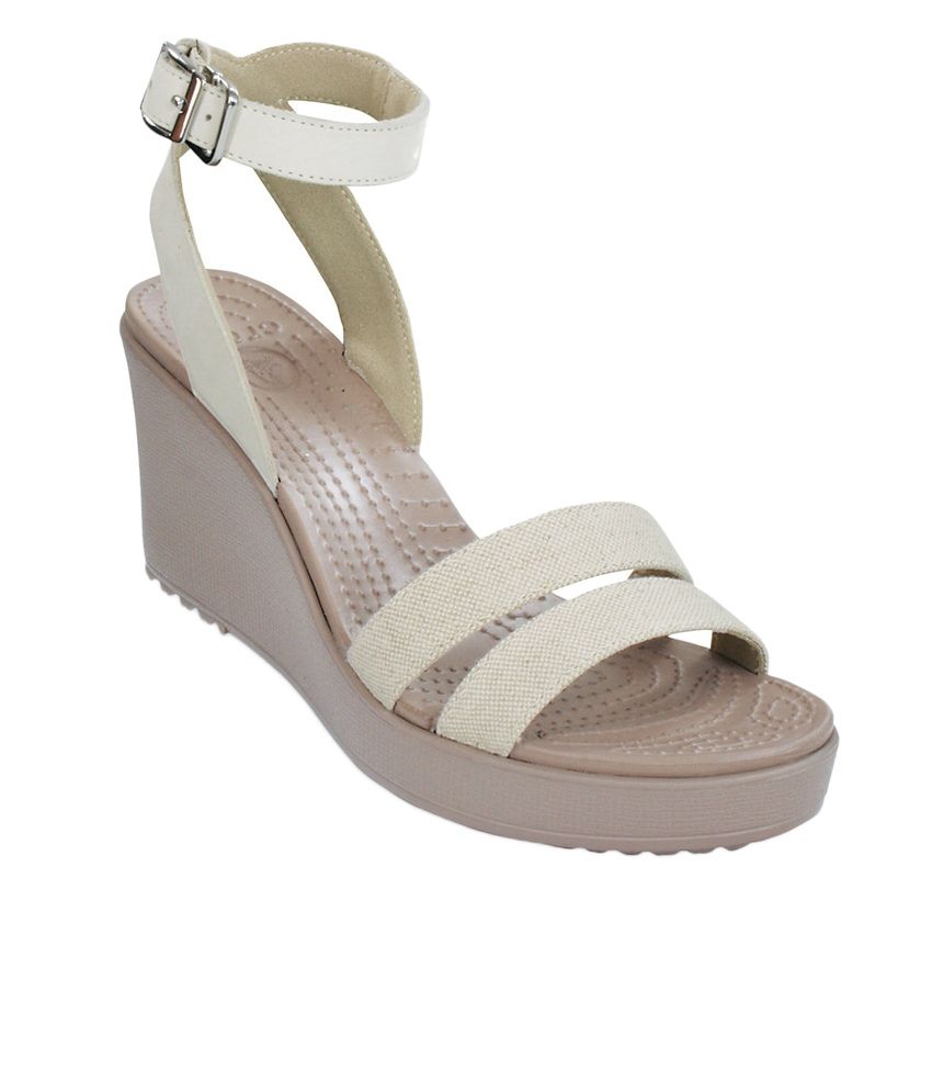 crocs heels white